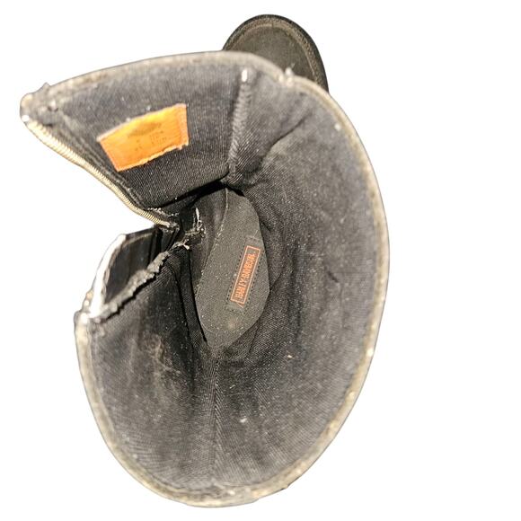 Harley-Davidson Black Leather Motorcycle Engineer Boots Size 8 Men 95238 - Picture 6 of 12